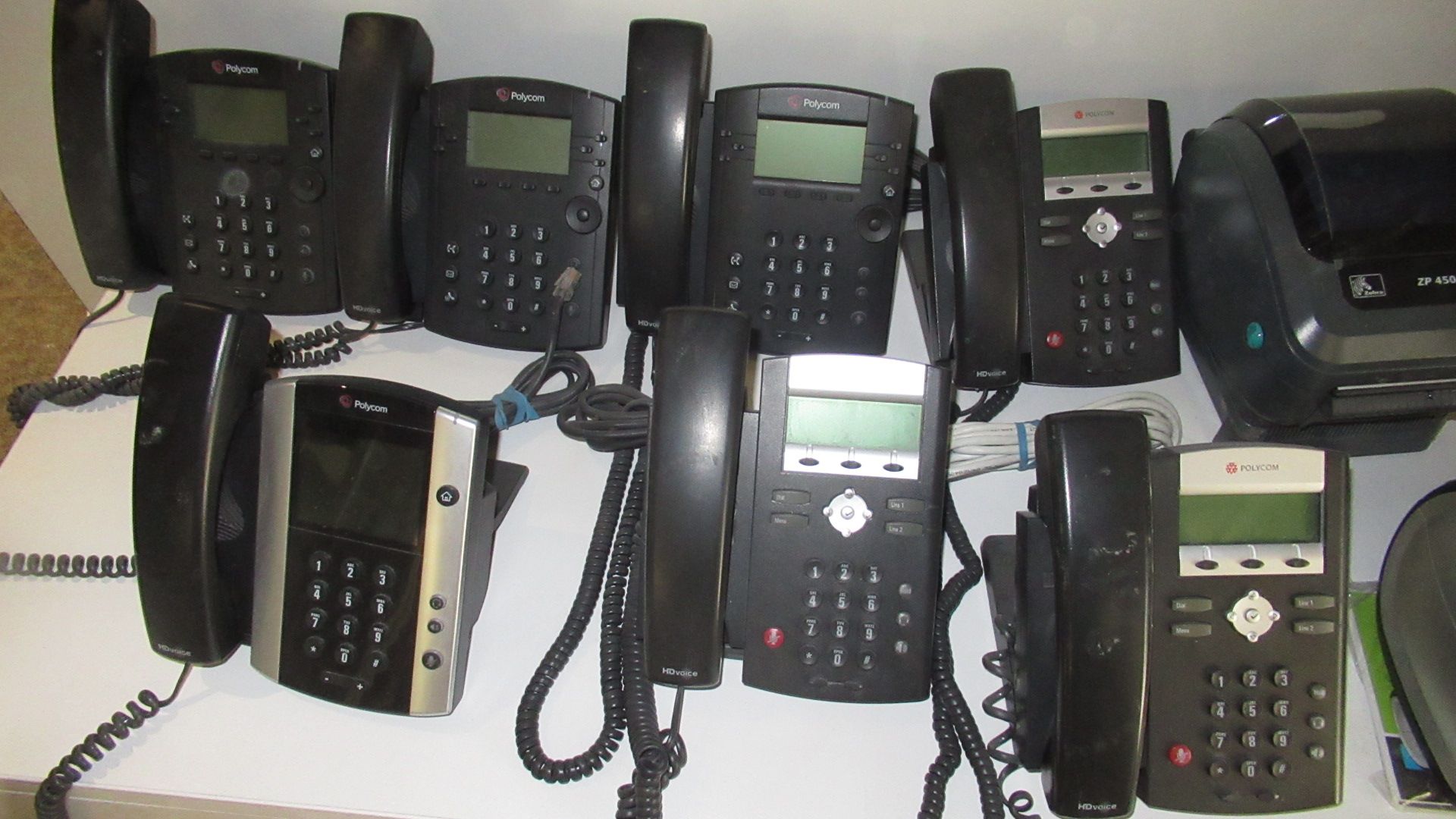 LOT DE (7) TELEPHONE POLYCOM