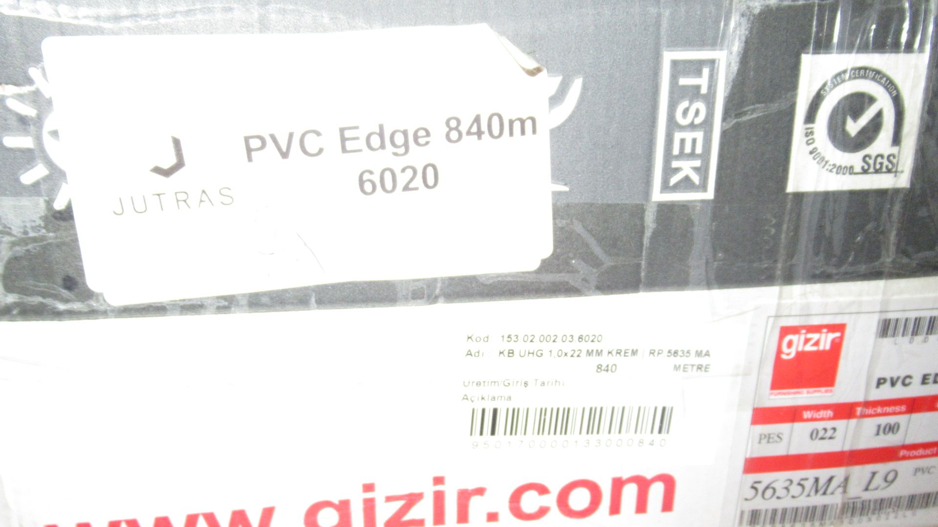 ROULEAUX DE EDGE PVC #6020, 1MM X 22M X 120M - Image 2 of 2