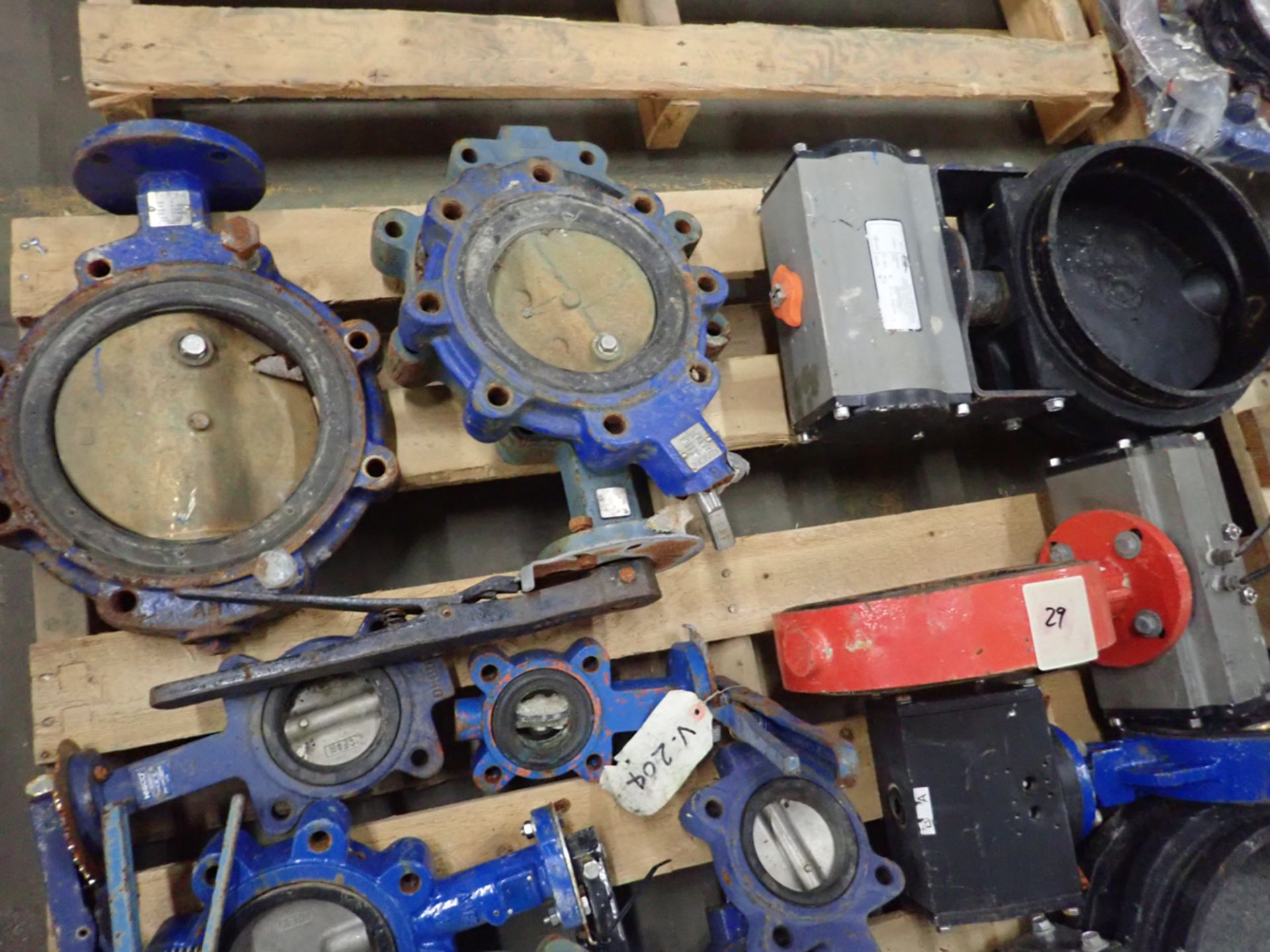 LOT OF ASSORTED BUTTERFLY VALVES, 14 PCS / LOT DE VALVES PAPILLON - Bild 4 aus 4