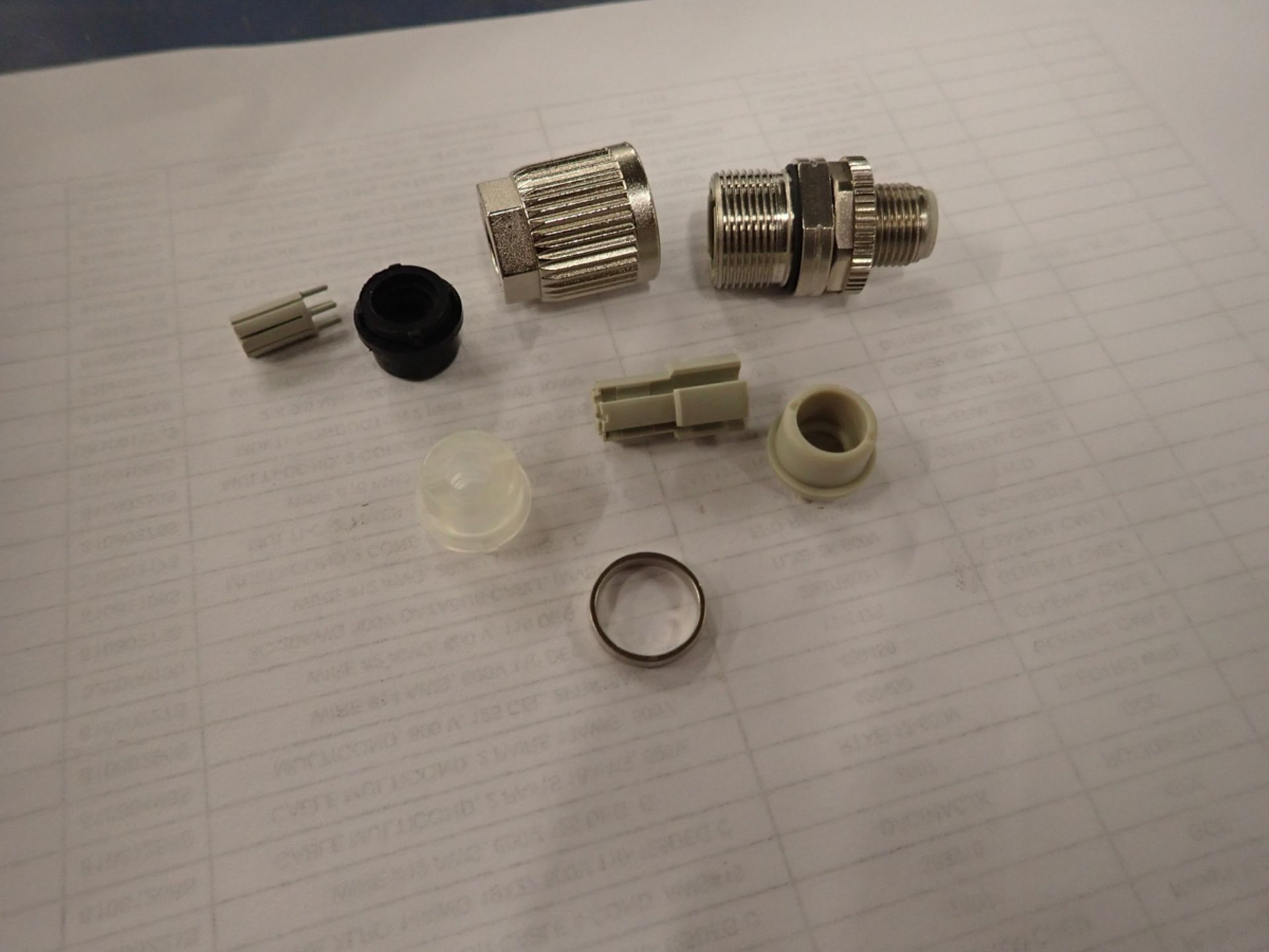 APPROX. 4430 HARTING CONNECTOR M12-L MALE M12-BRASS, VENDOR PART# 21038821405 (84156192S)