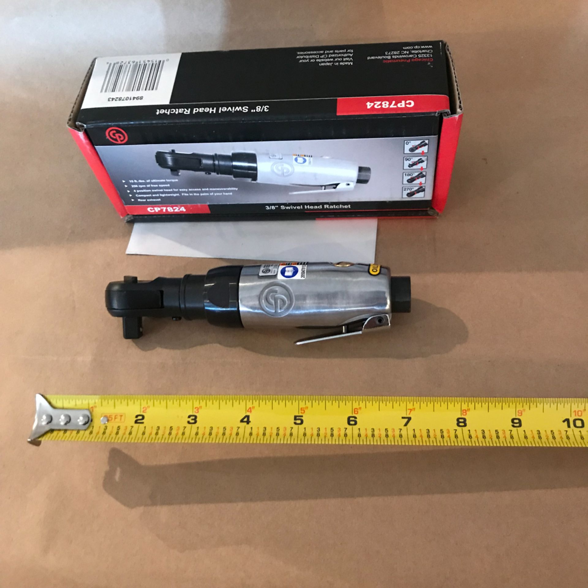 3/8" HEAD RATCHET 'CHICAGO PNEUMATIC' CP 7824