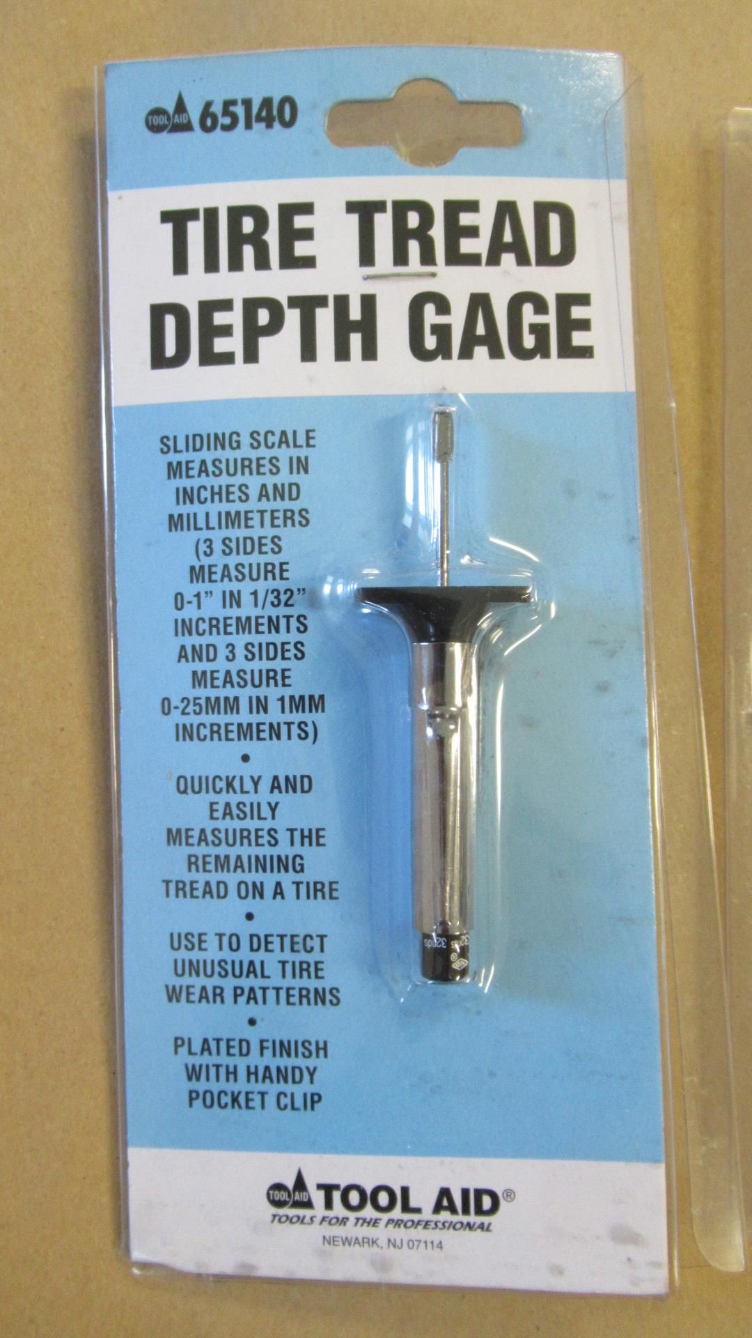 TIRE TREAD DEPTH GAGE TOOL AID 65140 - Image 2 of 2