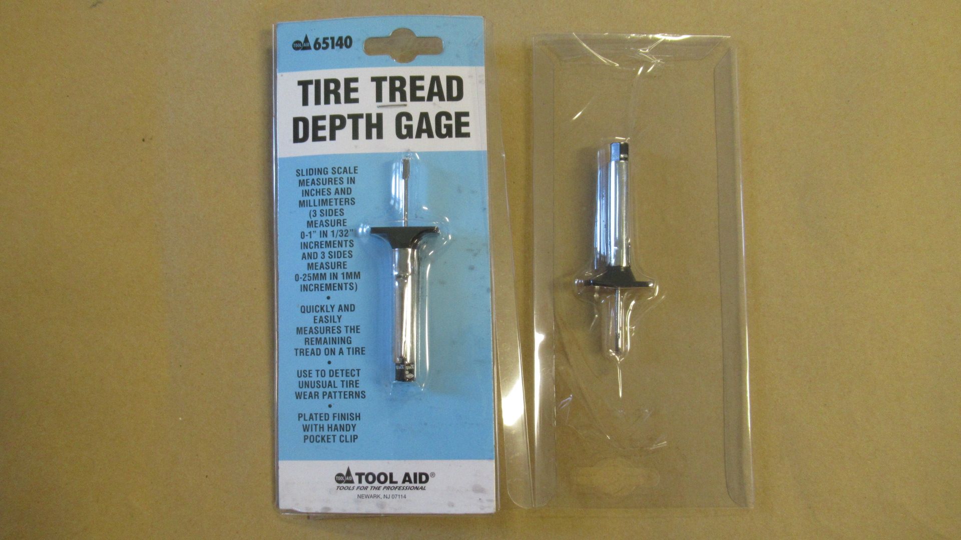 TIRE TREAD DEPTH GAGE TOOL AID 65140