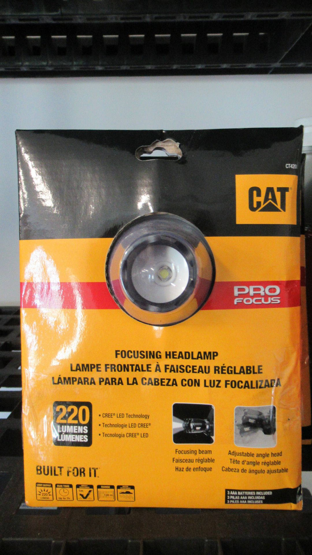 LAMPE FRONTAL 220 LUMENS CAT