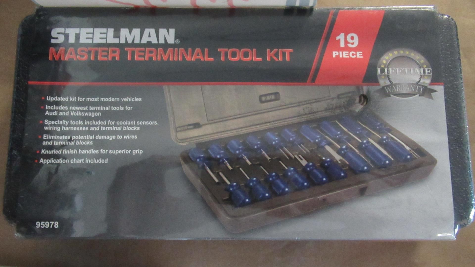 MASTER TERMINAL TOOL KIT 19PCS STEELMAN 95978