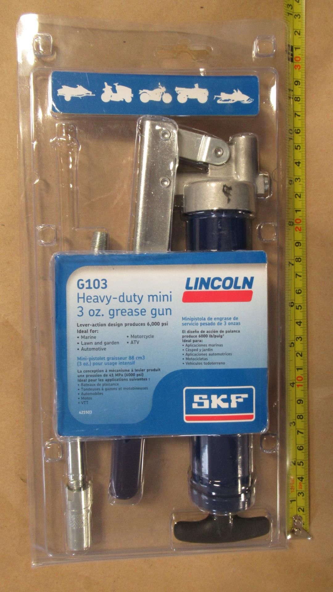 MINI PISTOLET GRAISSEUR 88cm3 (3oz) LINCOLN G103