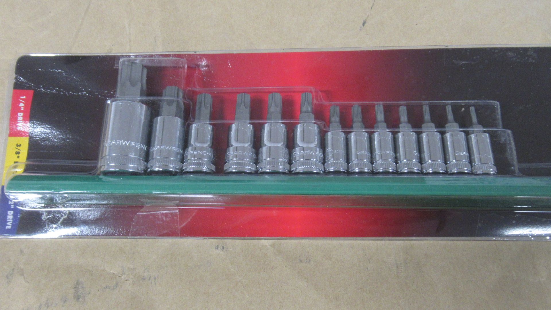 13 PCS EXTERNAL TORX PRESS FIT BIT SOCKET SET T8-T60 GW 80723