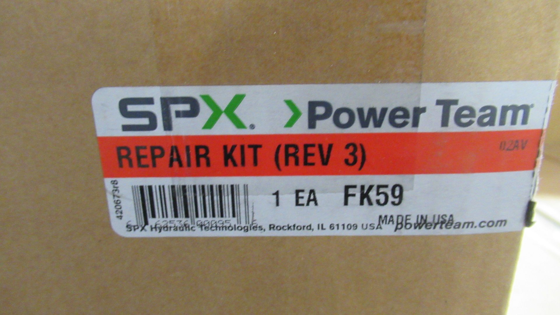 REPAIR KIT (REV 3 ) SPX FK59 - Image 2 of 2