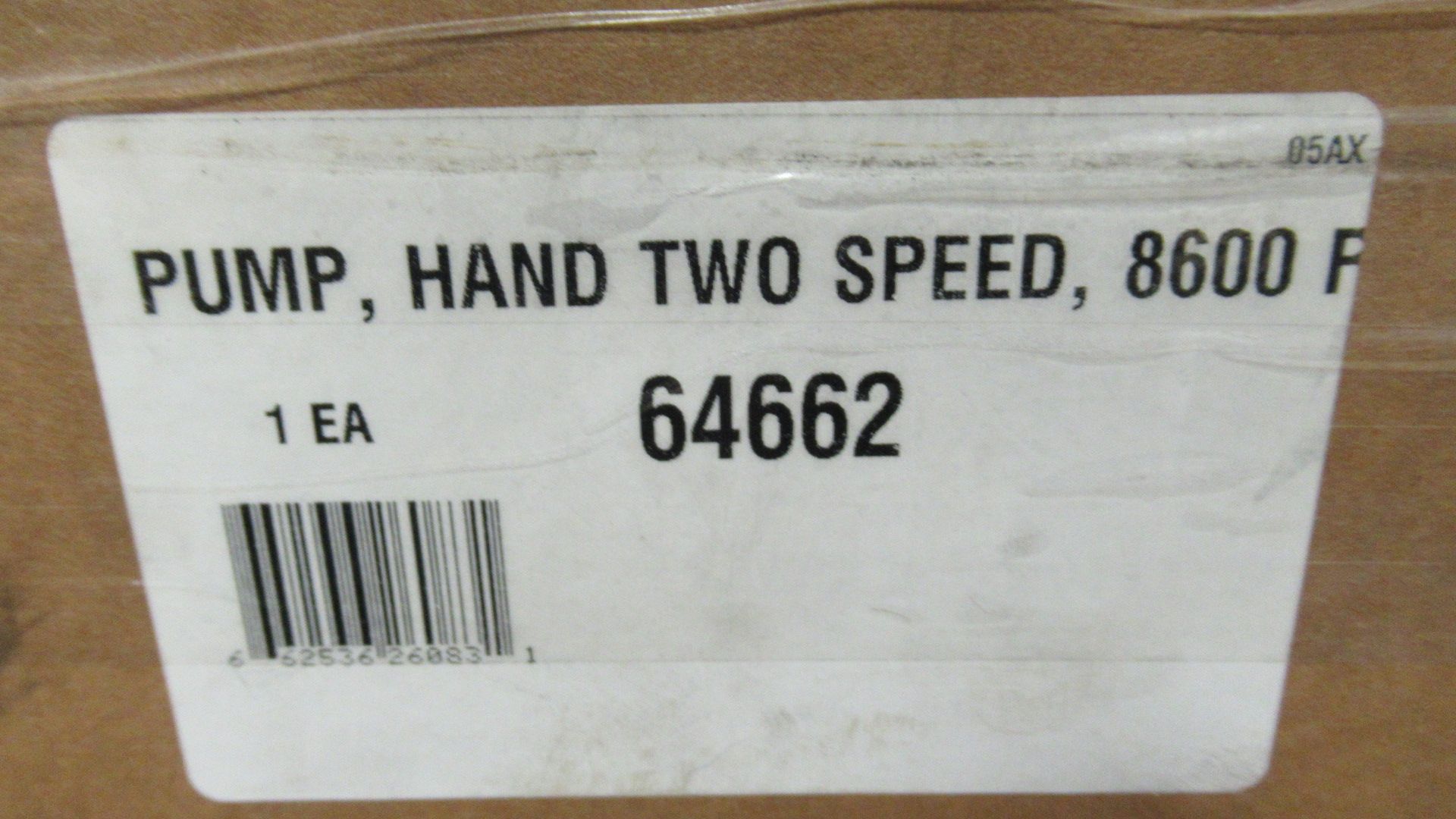 HYDRAULIC HAND PUMP 2 SPEED 8600psi - Image 2 of 2