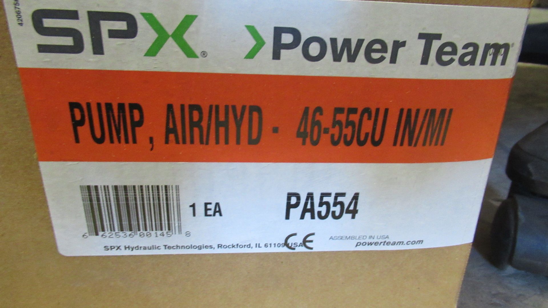 PUMP AIR/HYD 46-55 CU IN/MIN SPX PA554 - Image 3 of 3