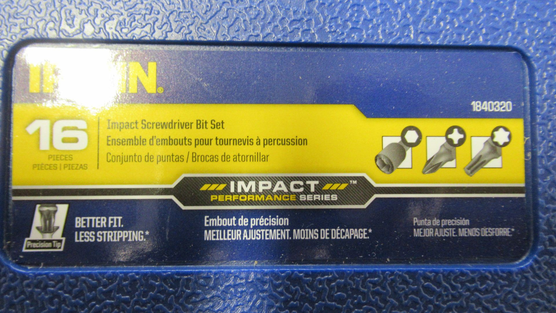 16PC IMPACT SCREWDRIVER BIT SET IRWIN 1840320 - Image 2 of 2