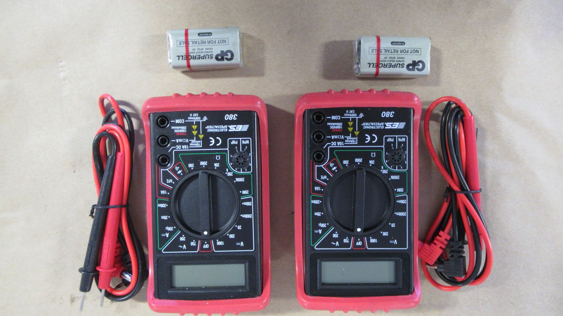 DIGITAL VOLT-OHMS-AMPS MULTIMETER ES-380