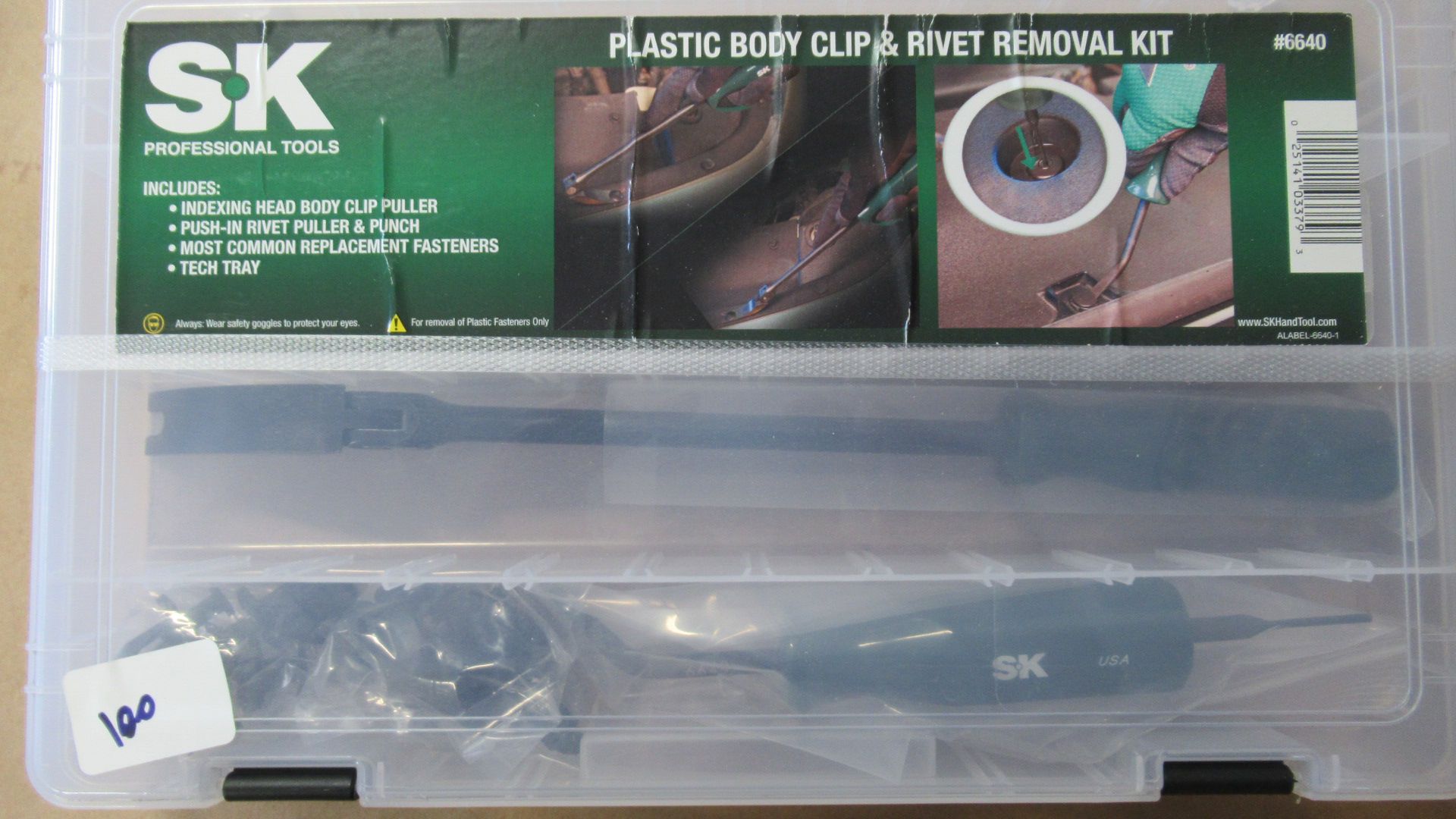 PLASTIC BODY CLIP & RIVET REMOVAL KIT SK 6640