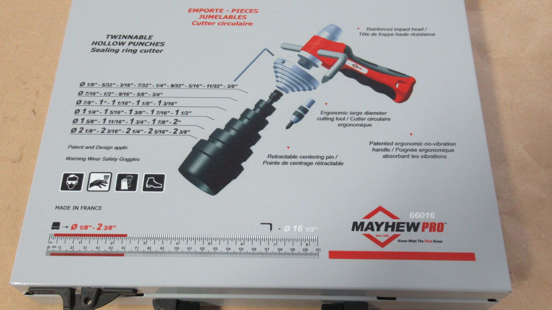 TWINNABLE HOLLOW PUNCHES SEALING RING CUTTER MAYHEW PRO 66016 - Image 2 of 2