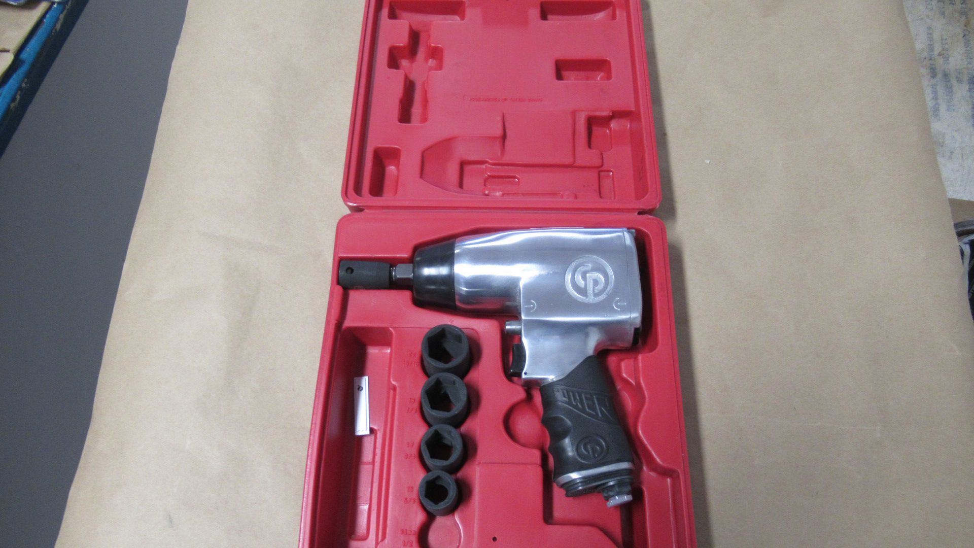 1/21" IMPACT WRENCH KIT CHICAGO PNEUMATIC T025163 CP734 HK