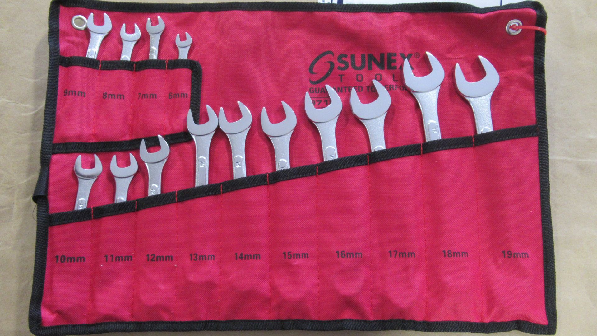 14PC METRIC 6-19mm COMBINATION WRENCH SET SUNEX TOOLS 9715