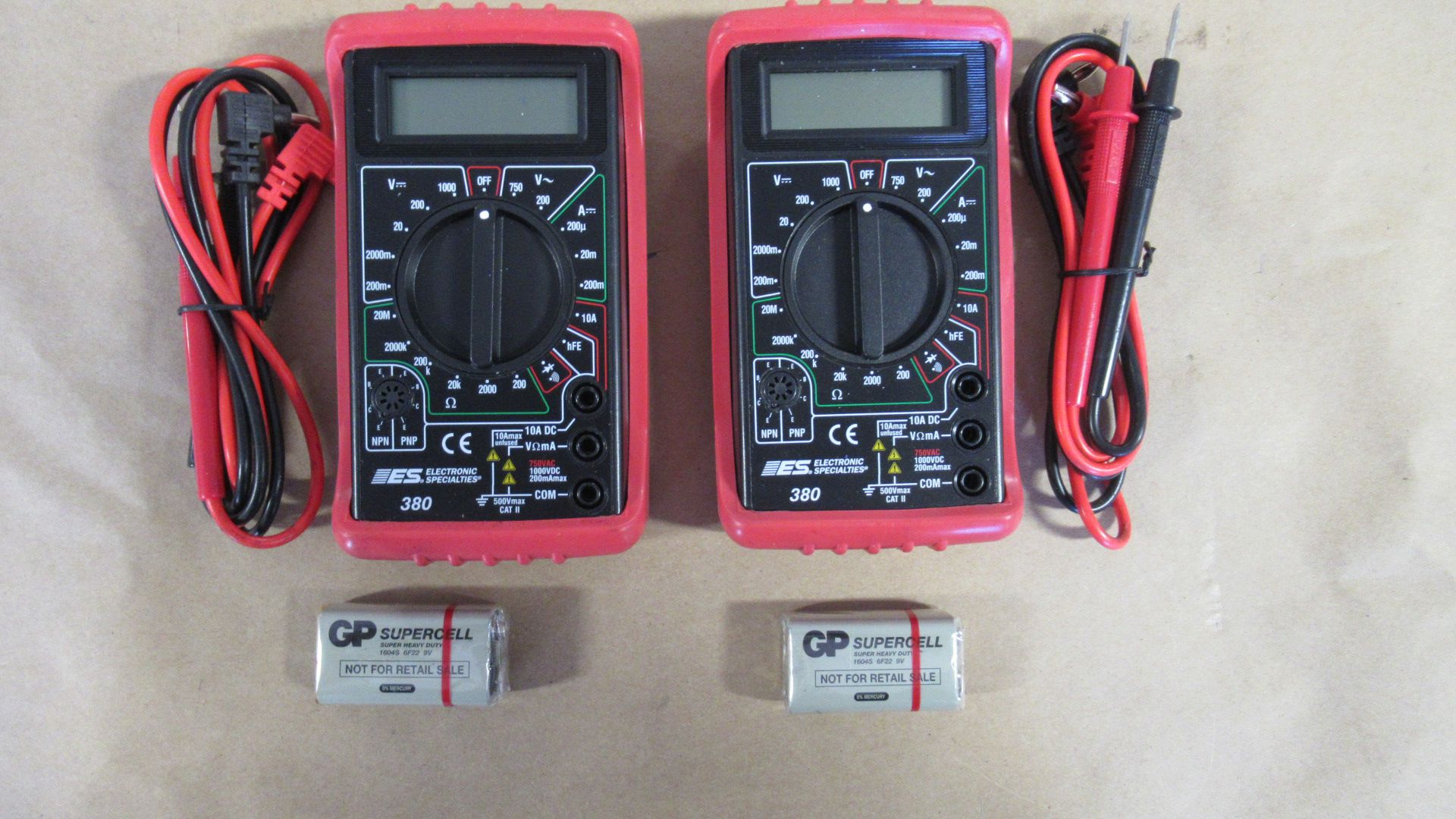 DIGITAL VOLT-OHMS-AMPS MULTIMETER ES-380