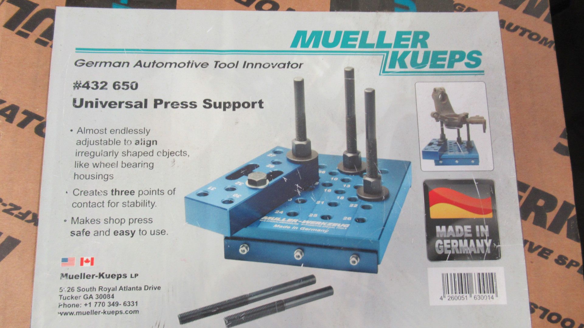 UNIVERSAL PRESS SUPPORT MUELLER KUEPS 432-650 - Image 2 of 2