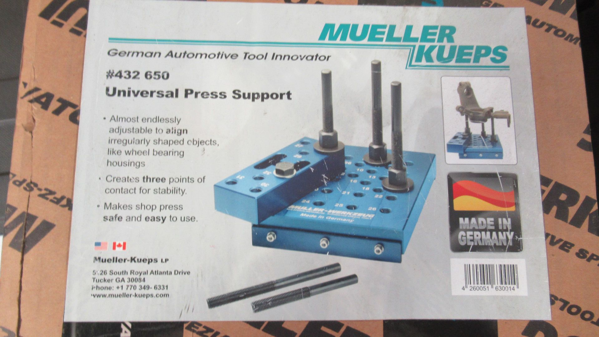 UNIVERSAL PRESS SUPPORT MUELLER KUEPS 432-650 - Image 2 of 2