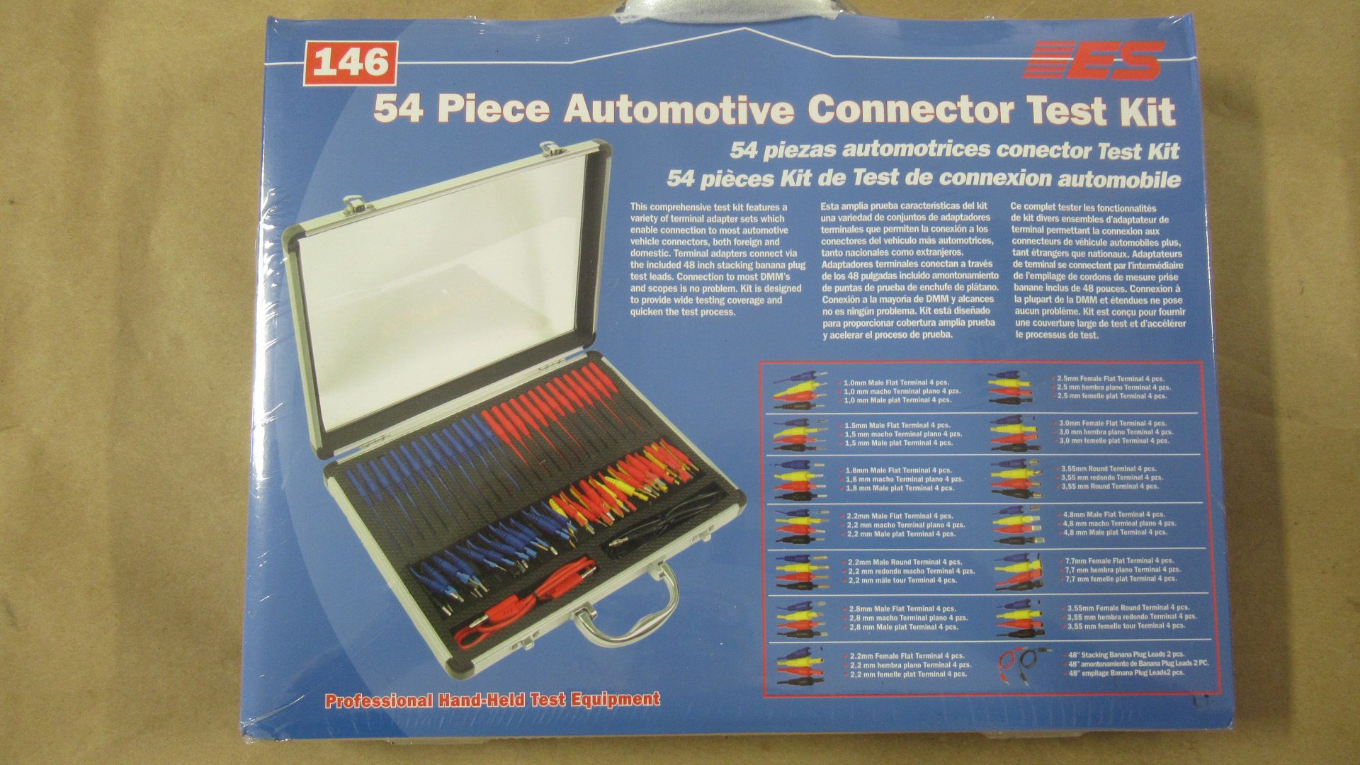 54PC AUTOMOTIVE CONNECTOR TEST KIT ES-146