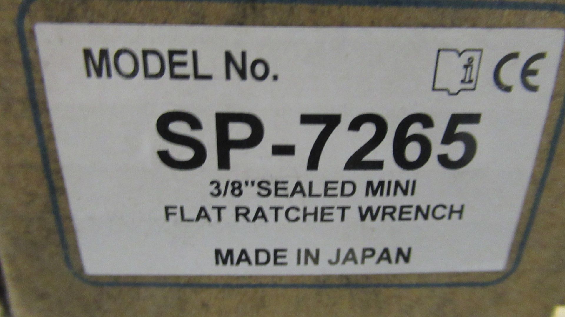 3/8" SEALED MINI FLAT RATCHET WRENCH SP-AIR SP-7265 - Image 2 of 2