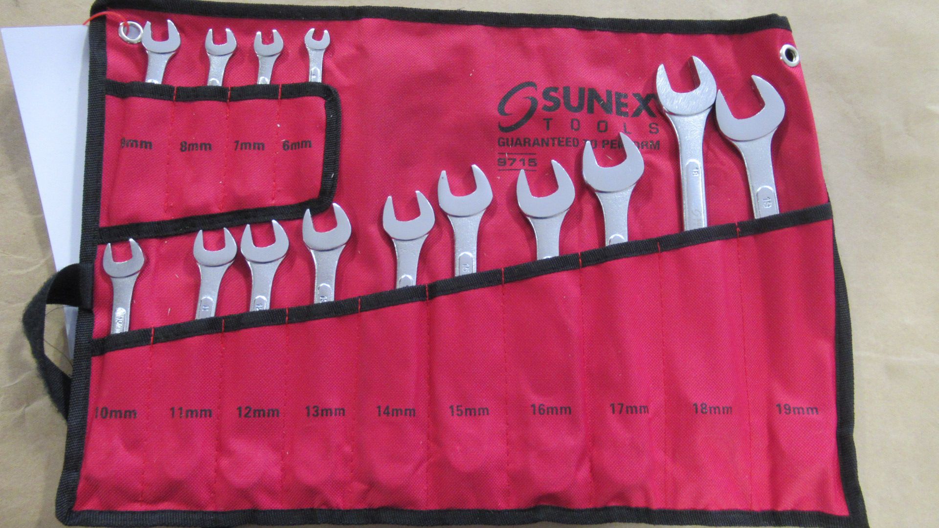 14PC METRIC 6-19mm COMBINATION WRENCH SET SUNEX TOOLS 9715