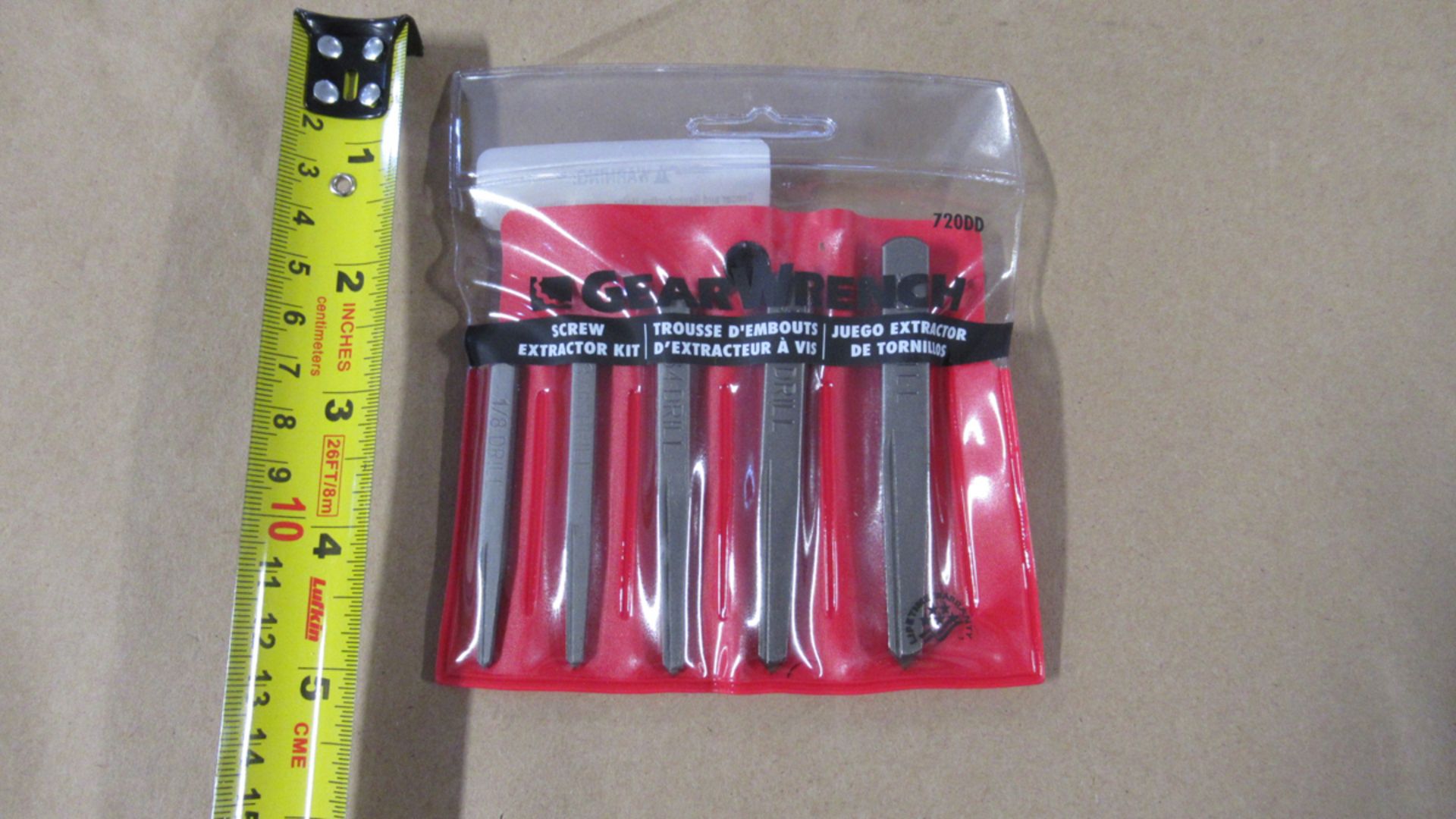 5 PC SCREW EXTRACTOR KIT GW 720DD