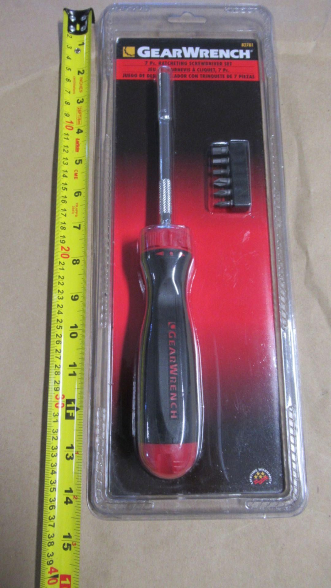 7 PC RATCHETING SCREWDRIVER SET GW 82781