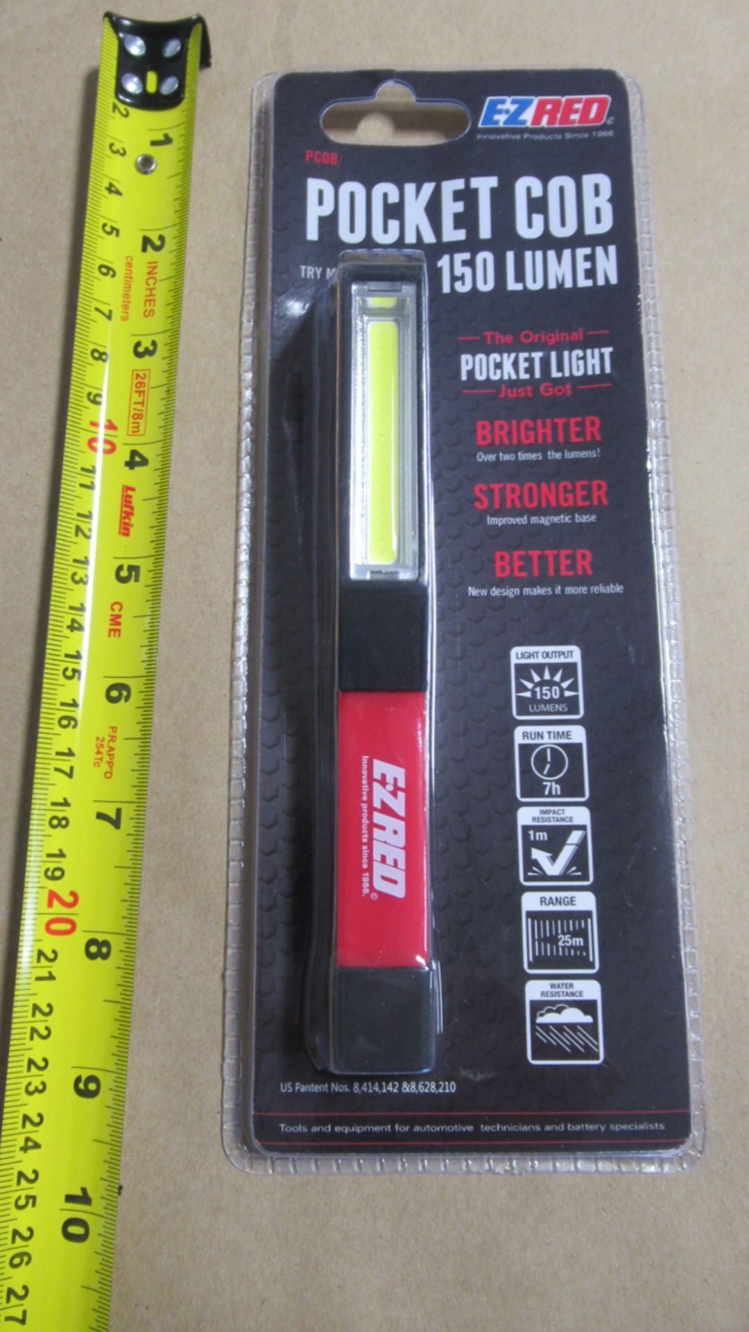 LAMPE DE POCHE/ FLASHLIGHT COB 150 LUMENS EZ RED PCOB