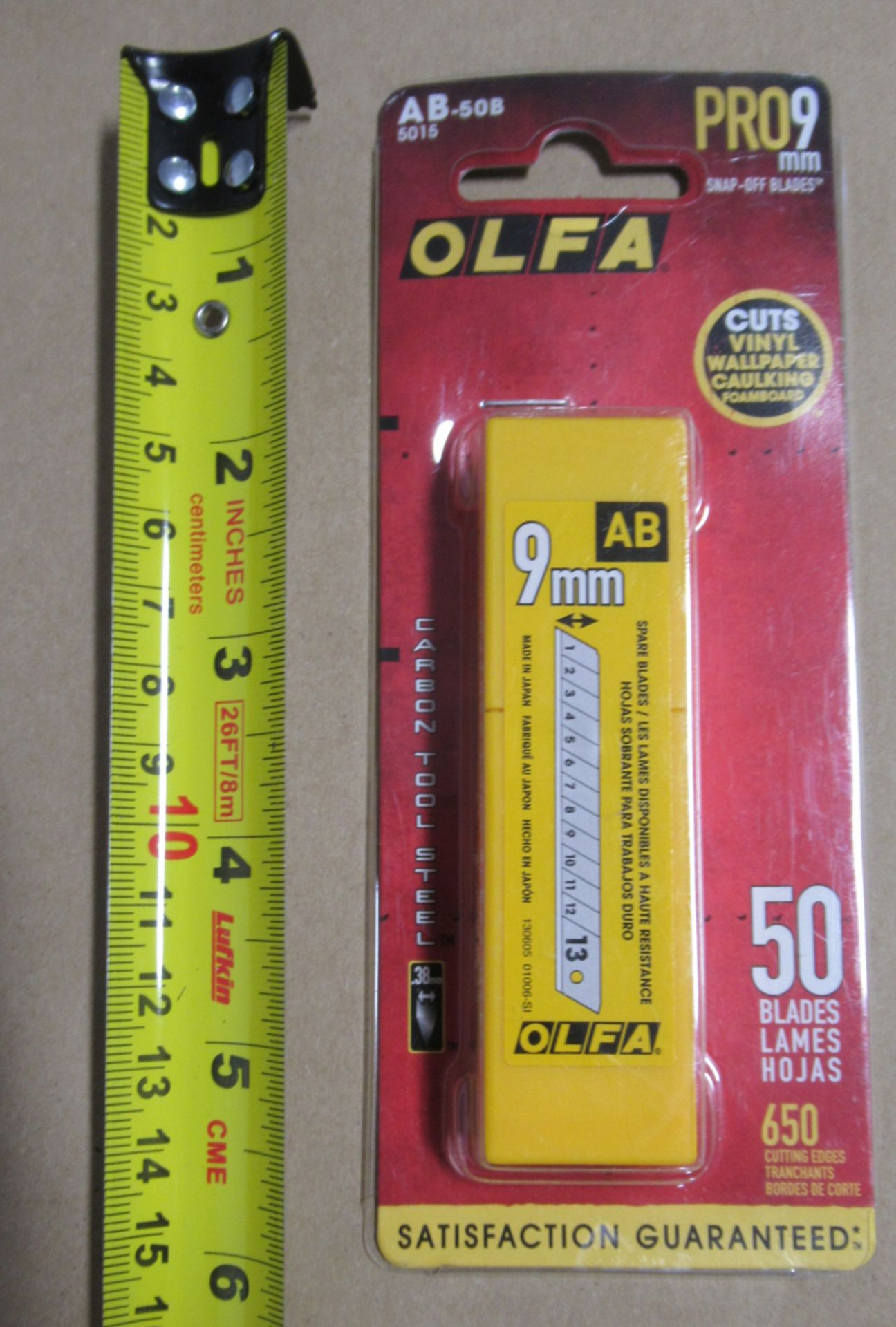 PKG DE 50 LAMES 9mm OLFA AB-50B