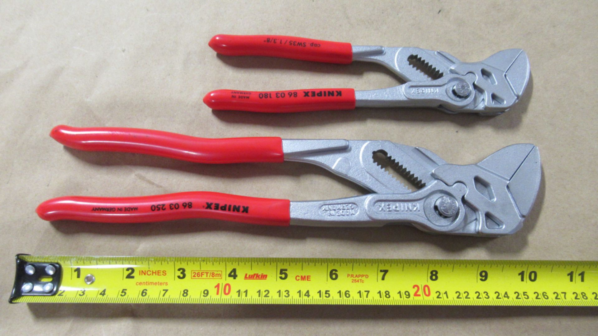 ENS DE 2 PLIERS KNIPEX (8603180 & 8603250)