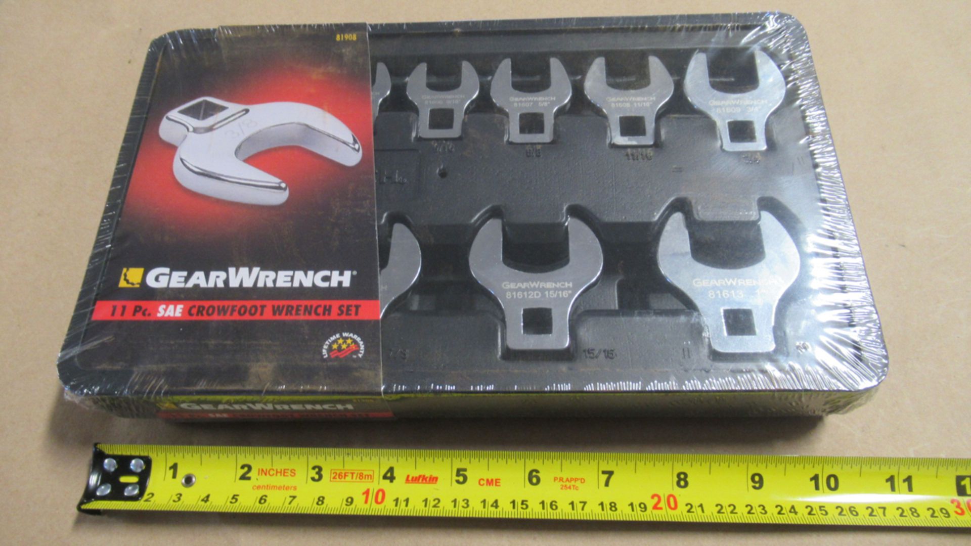 11 PC SAE 3/8"-1" WRENCH SET GW 81908