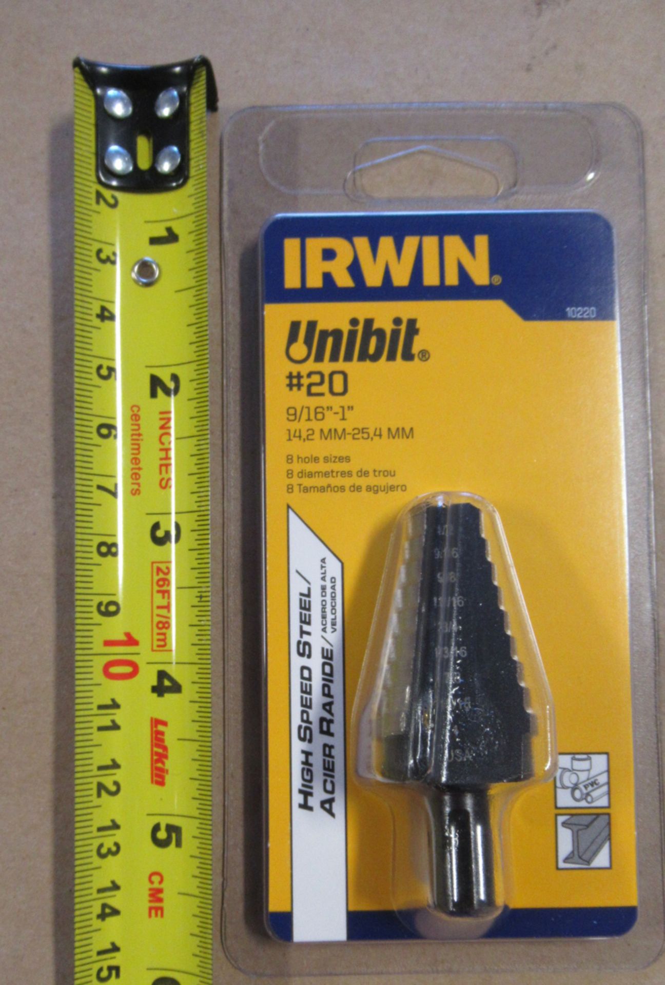 9/16"-1" UNIBIT #20 IRWIN 10220