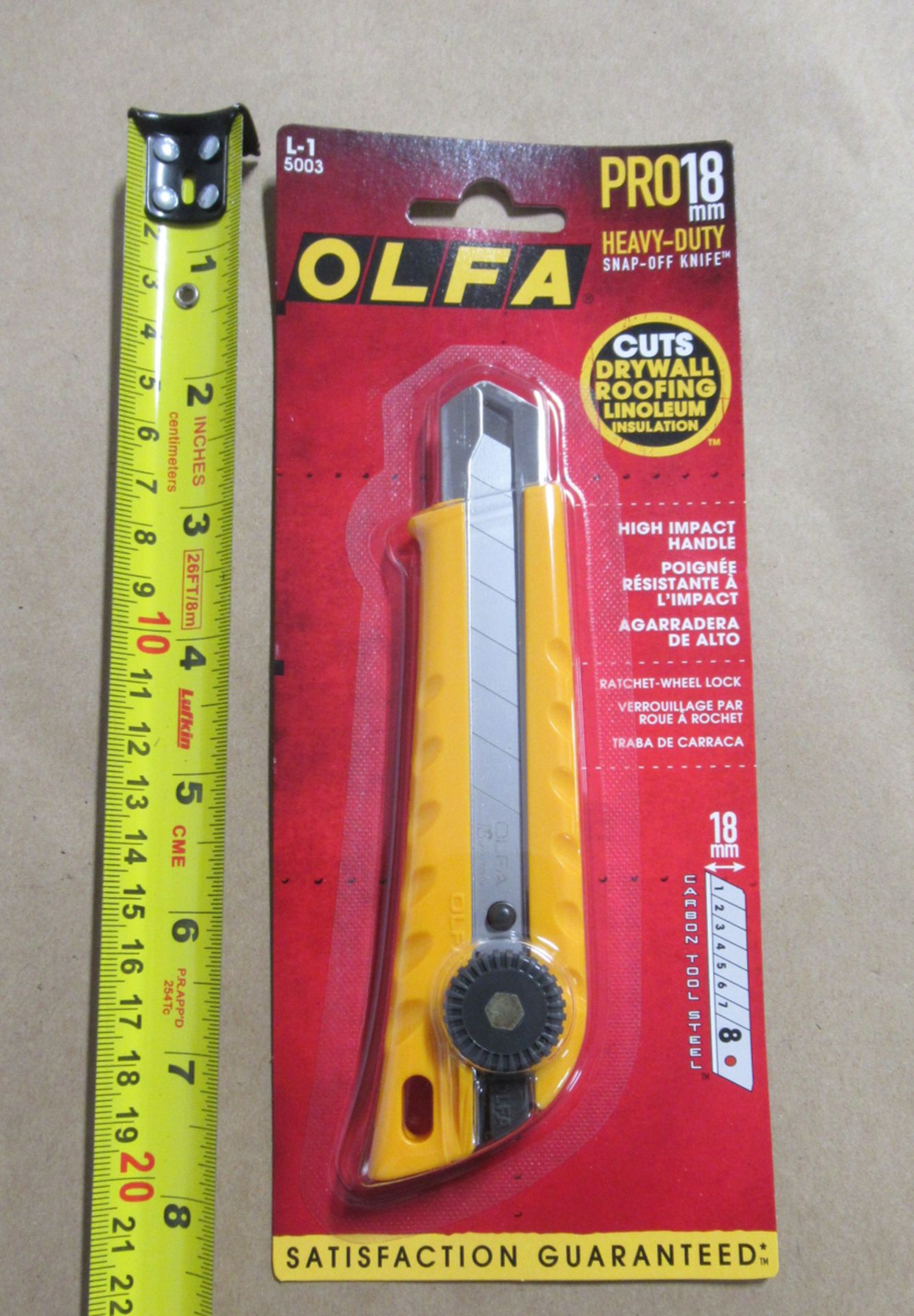 SNAP OFF KNIFE 18mm OLFA L-1