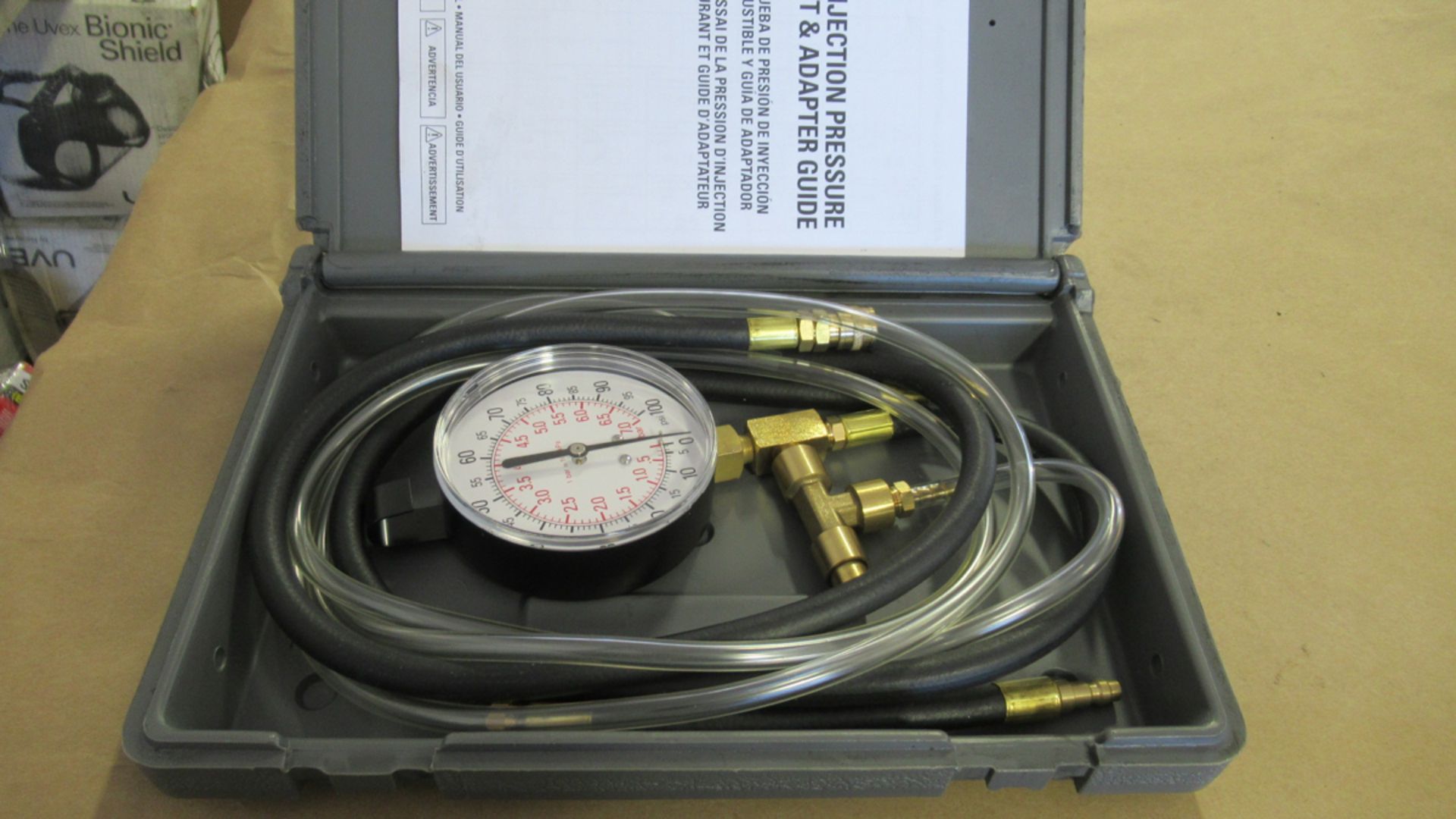 FUEL INJECTION PRESSURE TESTER W/ SCHRADER ADAPTER LANG TOOLS TU-469