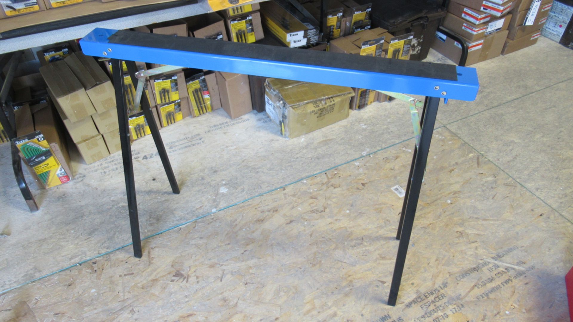 ENS DE 2PC SAWHORSE FOLDING METAL STAND