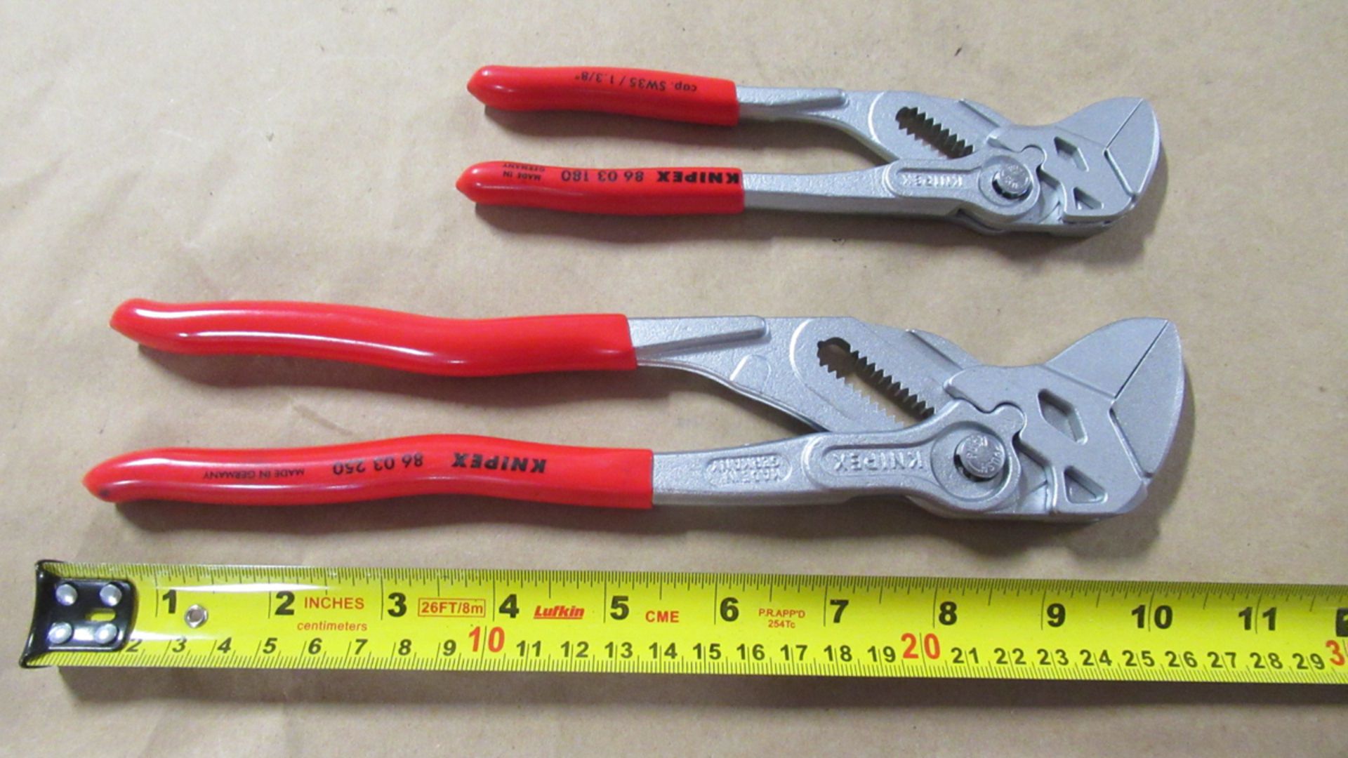 ENS DE 2 PLIERS KNIPEX (8603180 & 8603250)