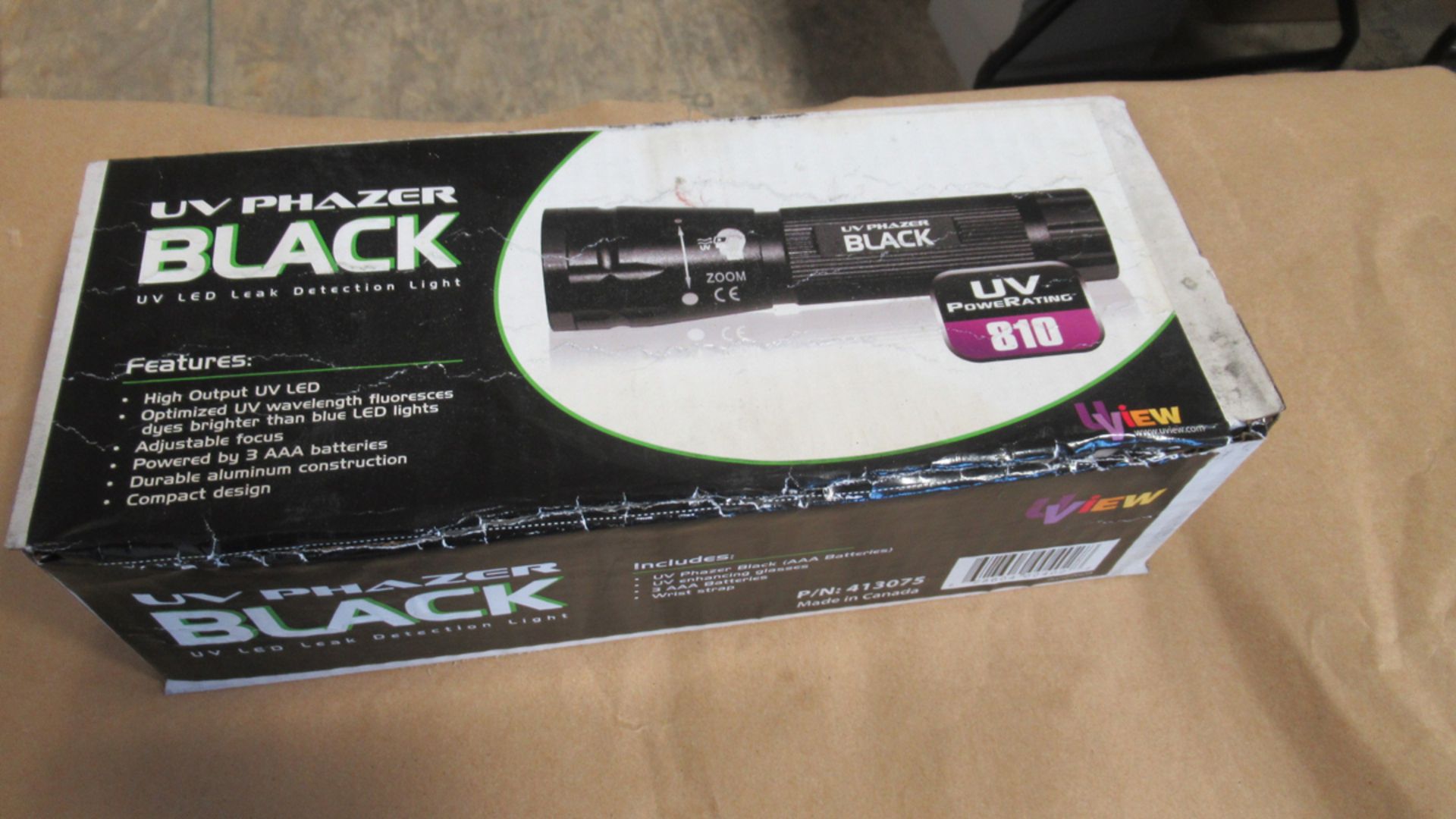 UV PHAZER BLACK 810 UV LED LEAK DETECTION LIGHT UVIEW 413065 - Image 2 of 2