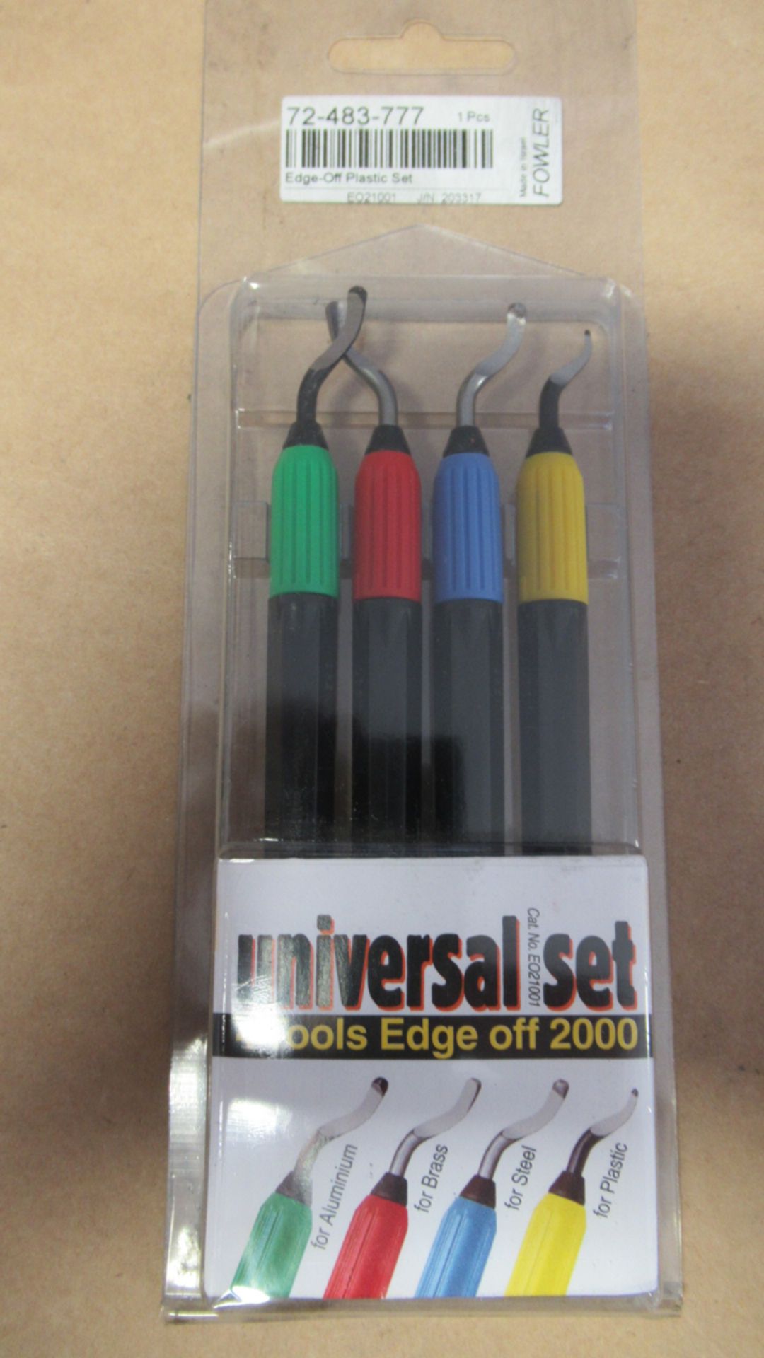 UNIVERSAL PKG DE 4 EDGE OFF PLASTIC SET FOWLER 72-483-777