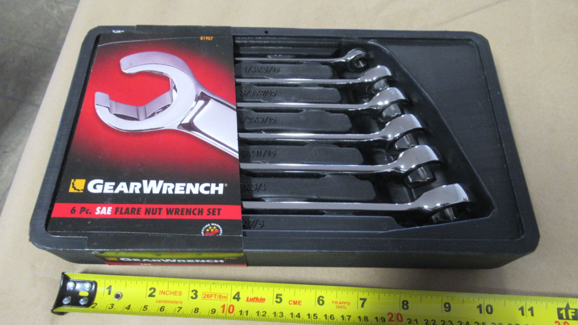 6 PC SAE FLARE NUT WRENCH SET GW 81907