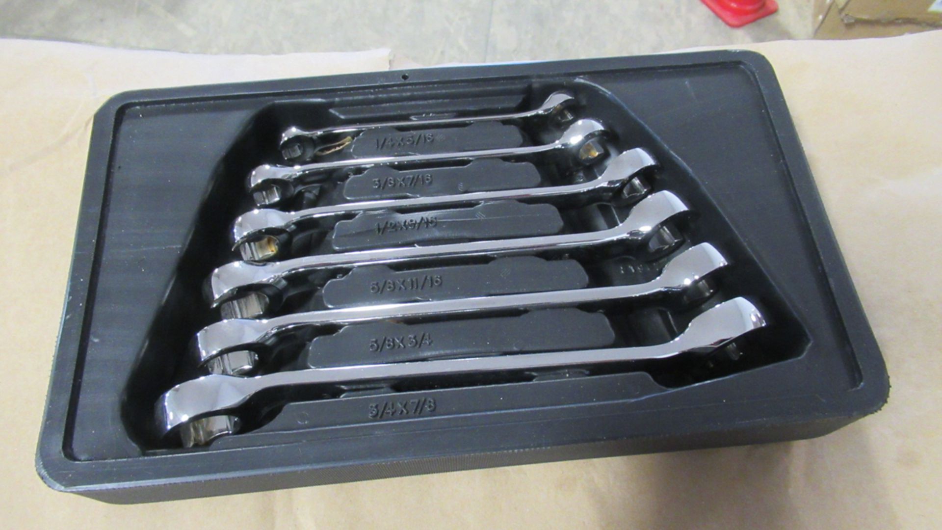 6 PC SAE FLARE NUT WRENCH SET GW 81907 - Image 2 of 2