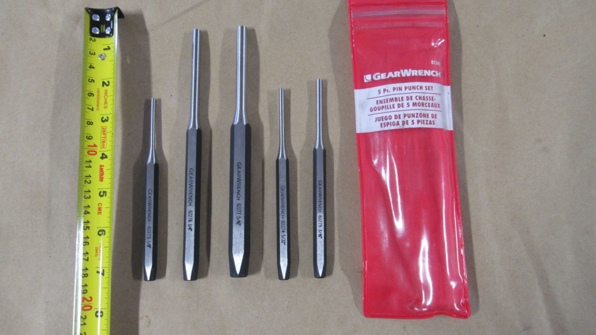 5 PC PIN PUNCH SET GW 82309