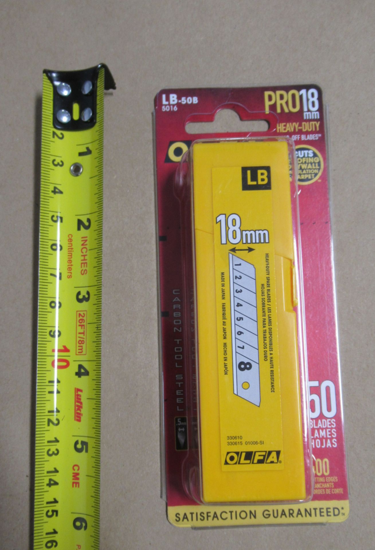 PKG DE 50 LAMES 18mm OLFA LB-50B