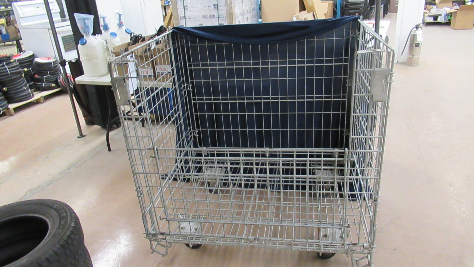 WIRE-FRAME TRANSPORT CAGES, 39'' x 47'' x 47''H