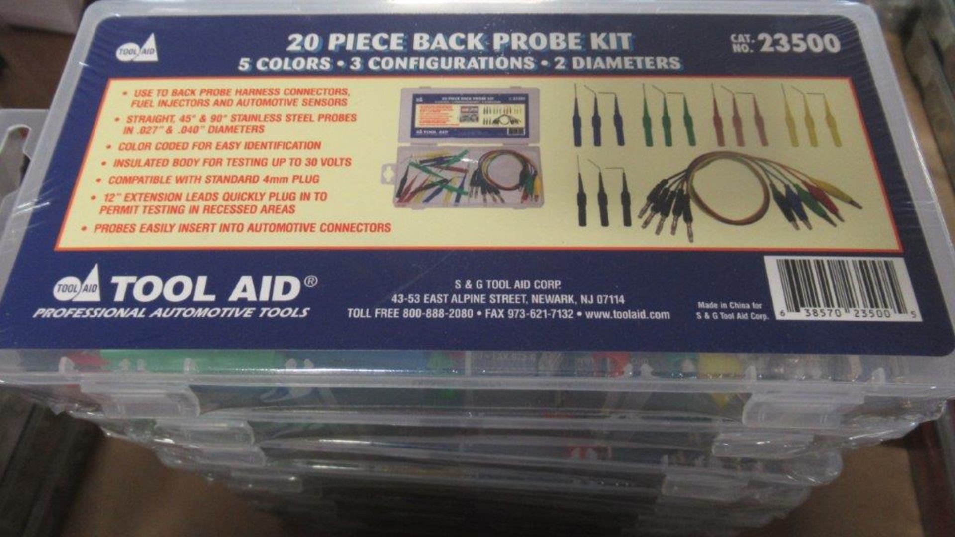 LOT: (9 pcs) 20-PC BACK PROBE KIT, TA-23500