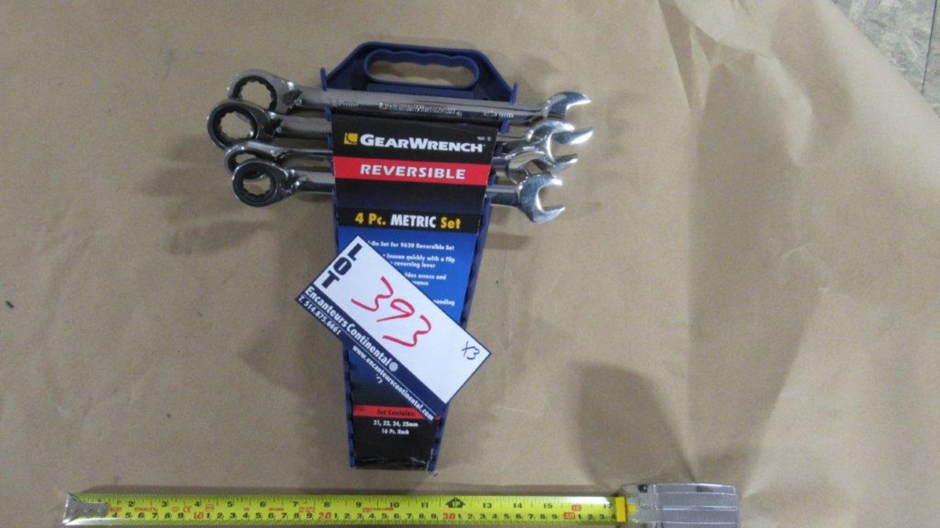 4-PC SET REVERSIBLE METRIC SET, 21/22/24/25mm. GW9601