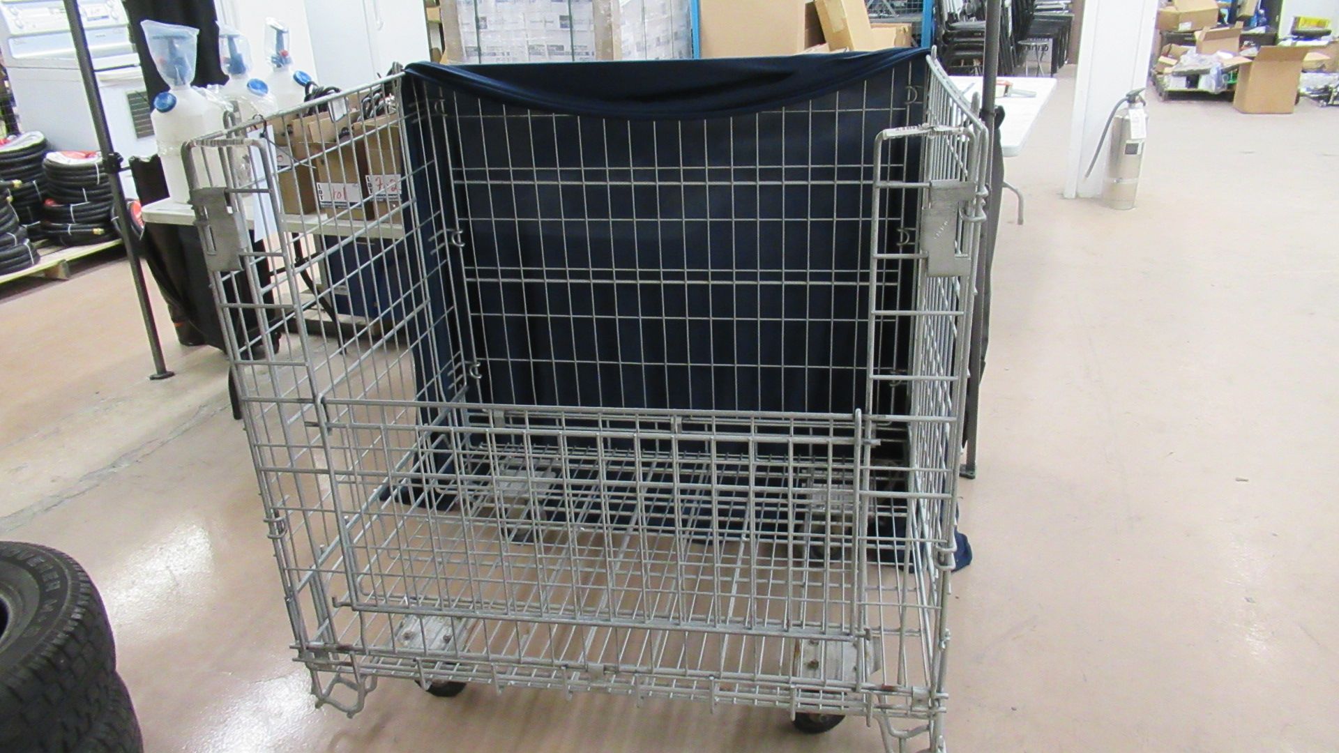 WIRE-FRAME TRANSPORT CAGES, 39'' x 47'' x 47''H