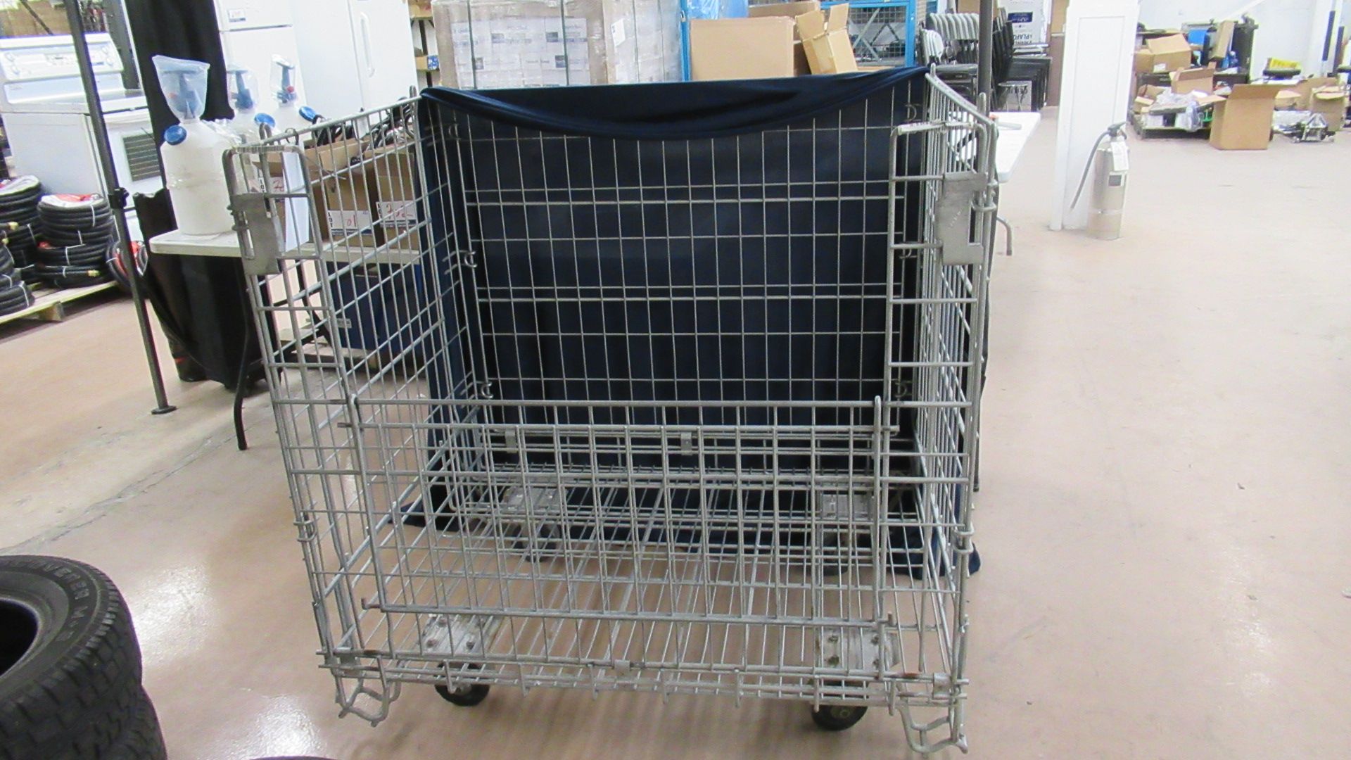 WIRE-FRAME TRANSPORT CAGES, 39'' x 47'' x 47''H