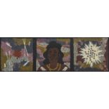 Clifford Possum Tjapaltjarri (1932-2002) Three Dreamings (triptych)