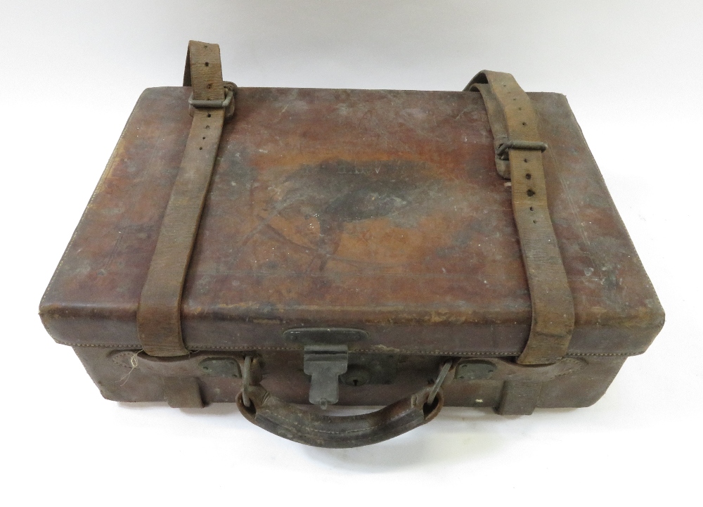 A leather six section gun cartridge case, bears paper label 'Boss and Co, Gun, Rifle & Breech loader - Image 2 of 5